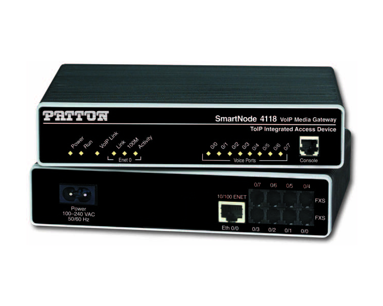 Patton SmartNode SN4114/JO/EUI 4 port FXO Analogue Gateway