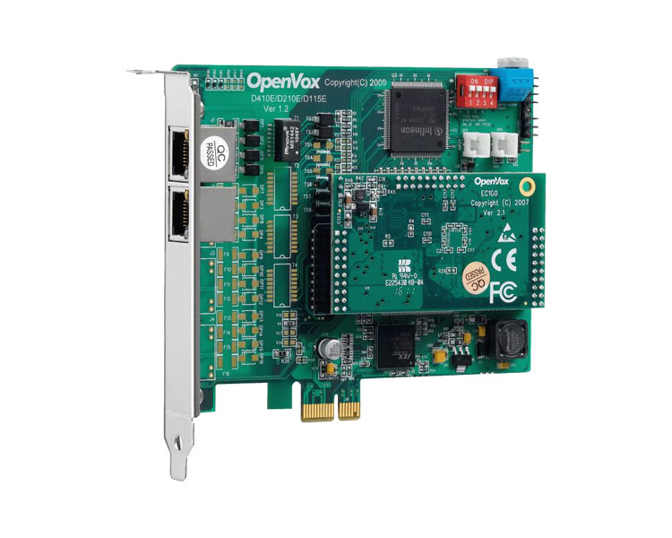 OpenVox D210E PCI Express ISDN PRI Card
