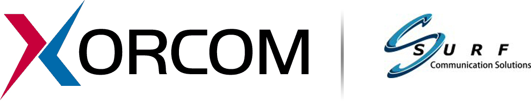 Xorcom and Surf Communications Logos