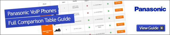 Panasonic IP Phones Comparison Table