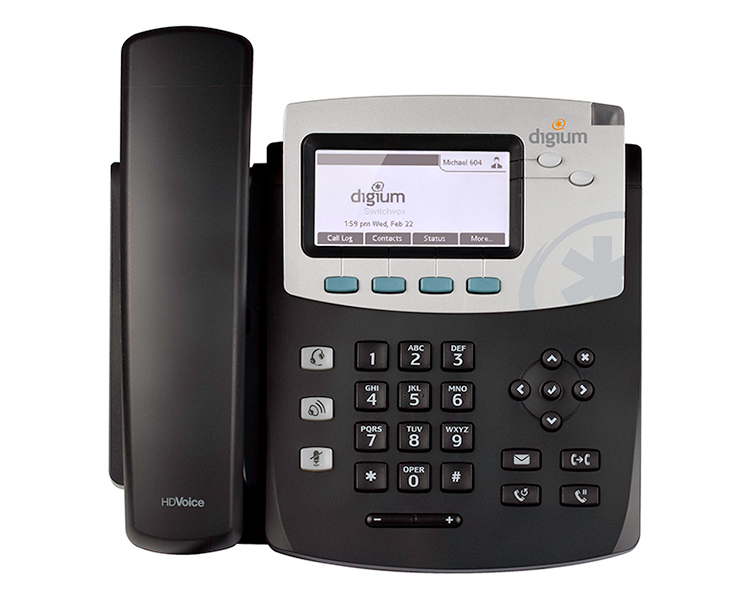 Digium D41 IP Phone with Icon keys