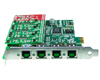 OpenVox A400E31 - 1 FXO 3 FXS PCI Express Card