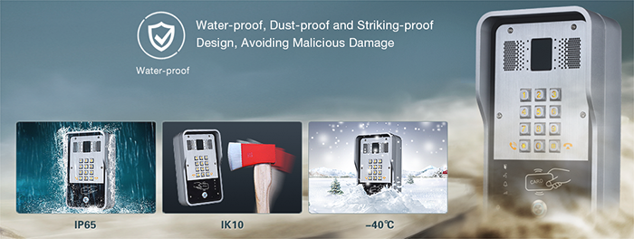 Water-proof, dust-proof and malicious damage-proof