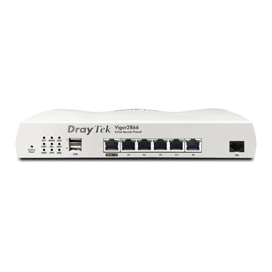 DrayTek Vigor 2866 G.Fast VPN Router with WiFi 6 AX3000 (V2866AX-K)