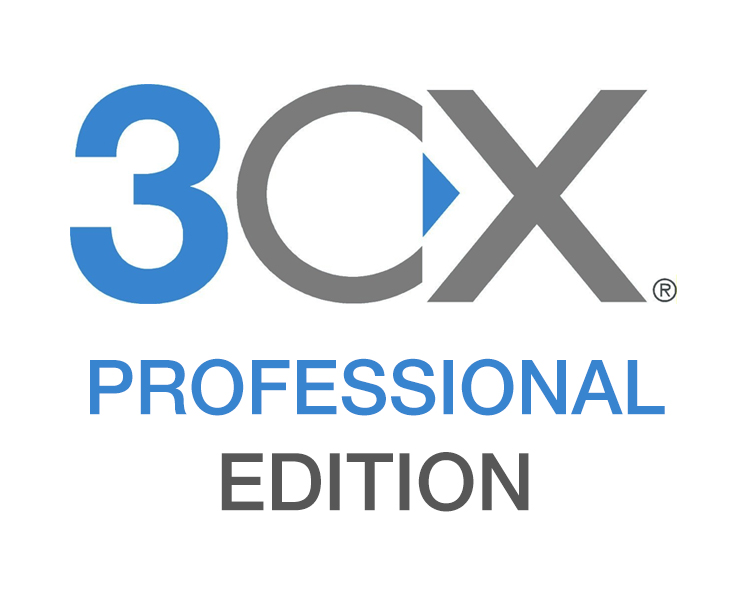 3CX IP PBX Professional Edition Annual - 128 simultaneous calls (3CXPSPROFSPLA12M128)