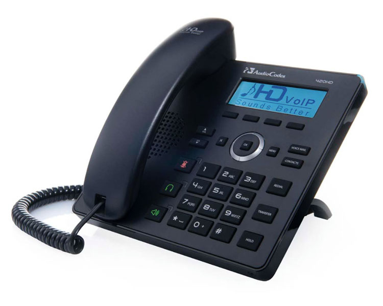 AudioCodes 420HD IP Phone PoE GbE