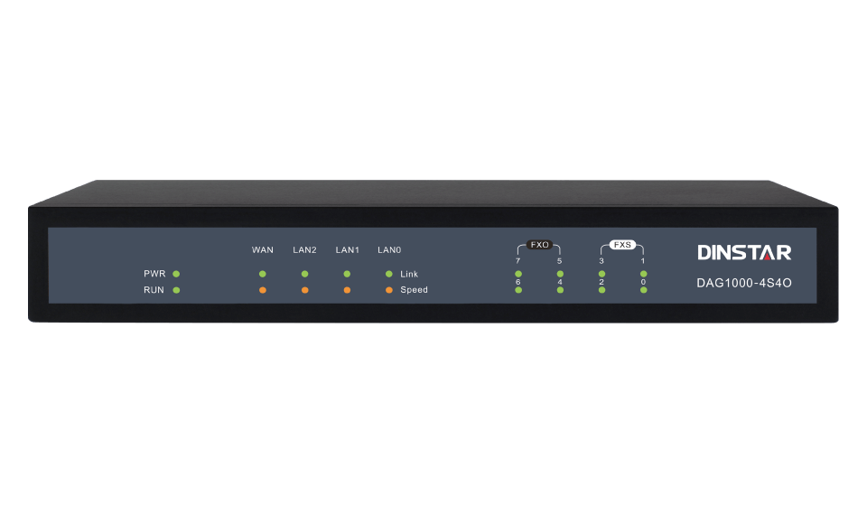 Dinstar DAG1000-8O 4*FXO+ 4*FXS Gateway (DAG1000-4S4O)