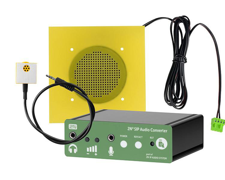2N SIP Audio Converter Set with Speaker and Mic (914490E)