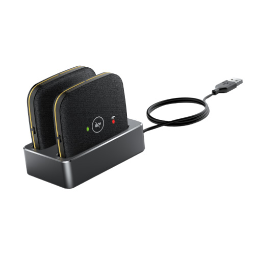 Yealink CPW65 Wireless DECT Conference Microphone Two Pack w/ Charging Stand (CPW65-DECT-Duo)