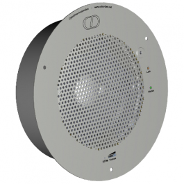 CyberData SIP-enabled VoIP Talkback Ceiling Speaker 011181, RAL 9003, Signal White