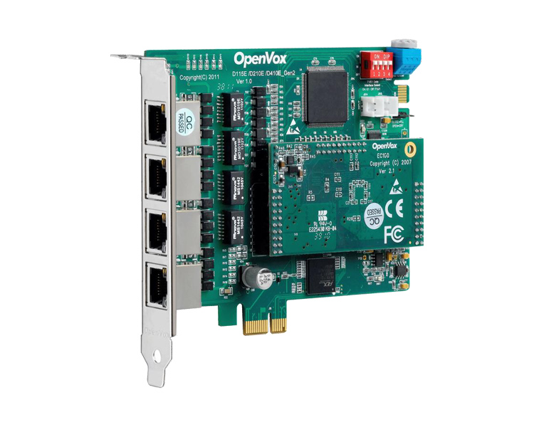 OpenVox DE410E PCI Express ISDN PRI Card with Echo Cancellation