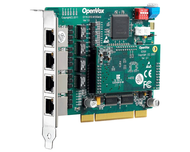 OpenVox DE410P PCI ISDN PRI Card with Echo Cancellation