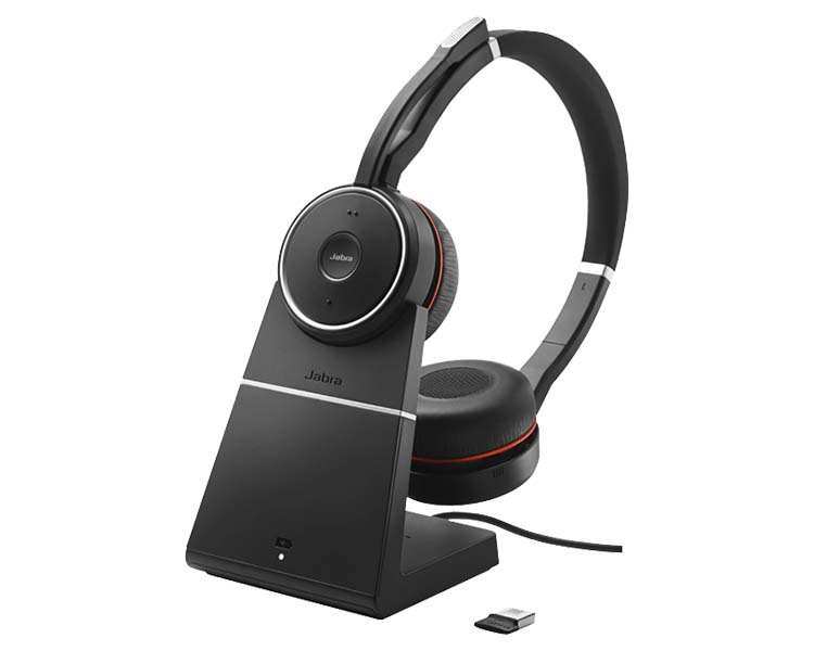 Jabra Evolve 75 UC Stereo Noise Cancelling and Charging Stand