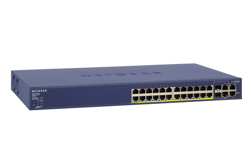 Netgear Prosafe FS728TP 24-Port 10/100 Smart Switch with 4 Gigabit Ports and 24 POE Ports