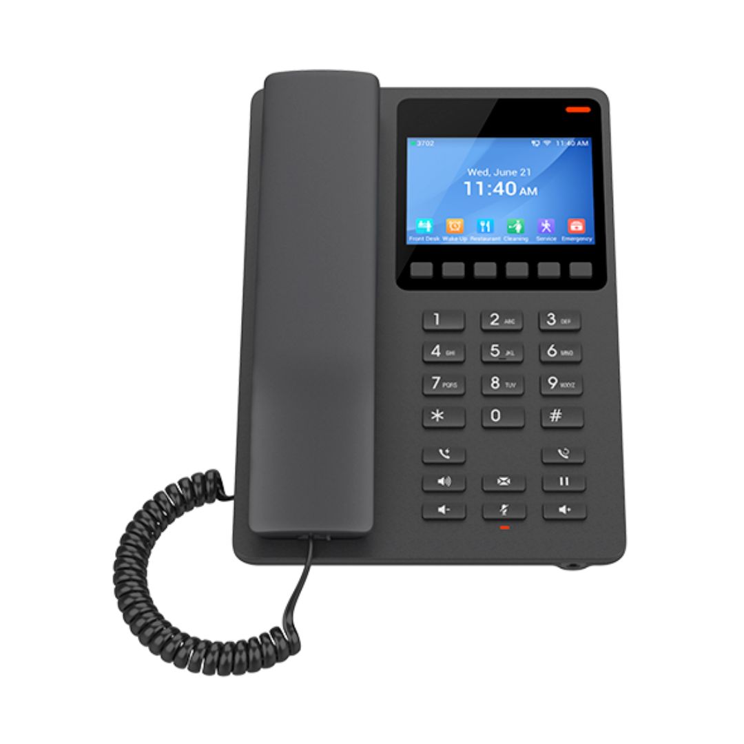Grandstream GHP631W Compact Hotel IP Phone with Wi-Fi 6 - Black (GHP631W) Grandstream GHP631W Compact Hotel IP Phone with Wi-Fi 6 - Black (GHP631W)