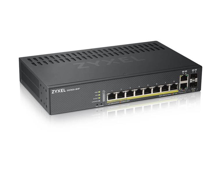 ZyXEL GS1920-8HPv2, 10 Port Smart Managed Switch