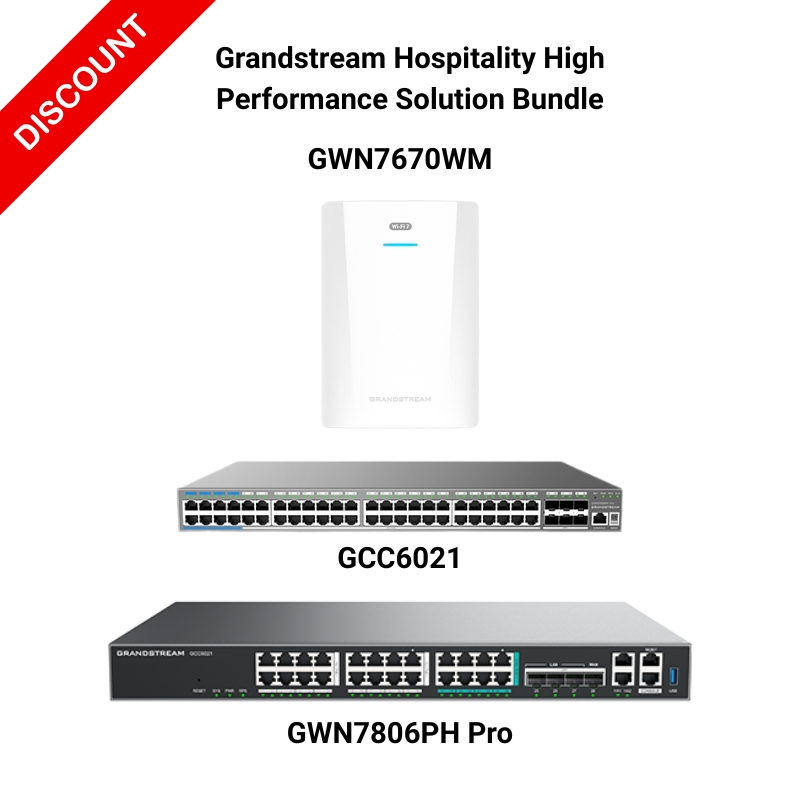 Grandstream Hospitality High Performance Solution Bundle (GWN-HSP-HP) Grandstream Hospitality High Performance Solution Bundle (GWN-HSP-HP)