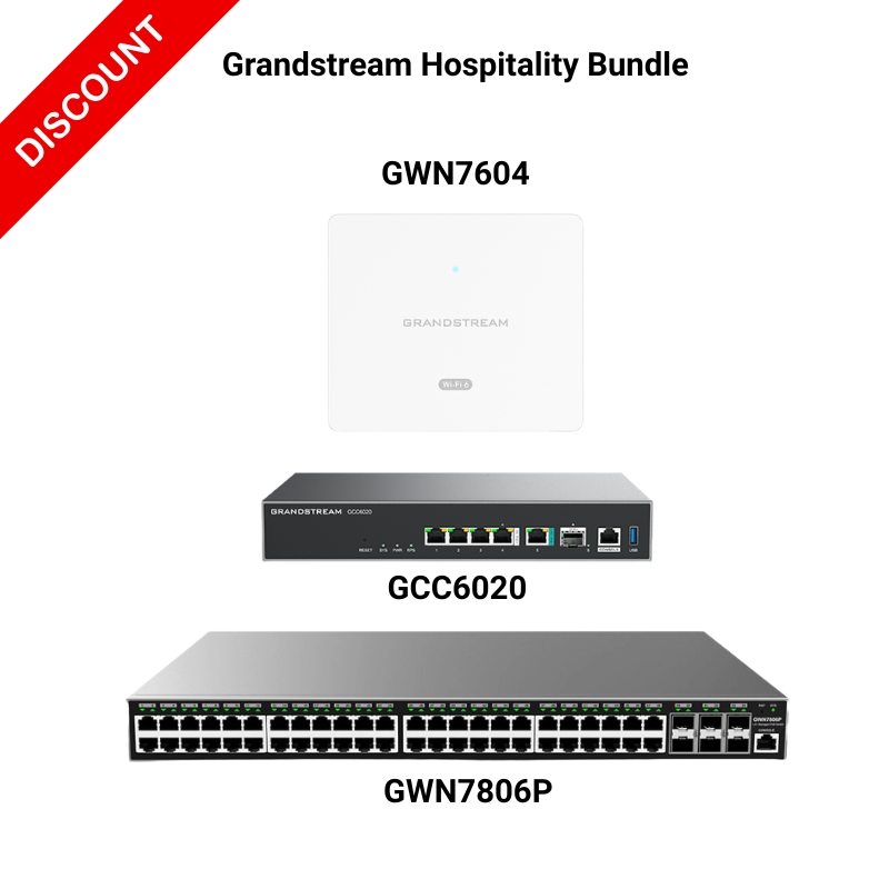 Grandstream Hospitality Saver Bundle (GWN-HSP-LC) Grandstream Hospitality Saver Bundle (GWN-HSP-LC)