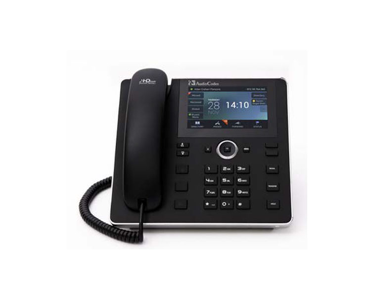 AudioCodes IPC450HDEG-BW IP Phone 2 Ethernet 10/100/1000 ports, 800x480 5" Colour Touch LCD