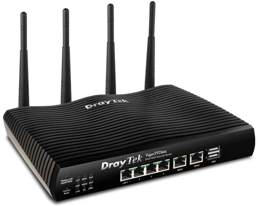 Draytek Vigor 2926ac Dual-WAN Router Firewall (V2926AC-K)