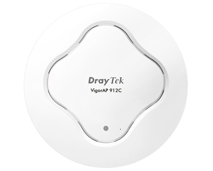 DrayTek VigorAP 912C 802.11ac Wave2 Dual-Band Ceiling-Mount Wireless Access Point (VAP912C-K)