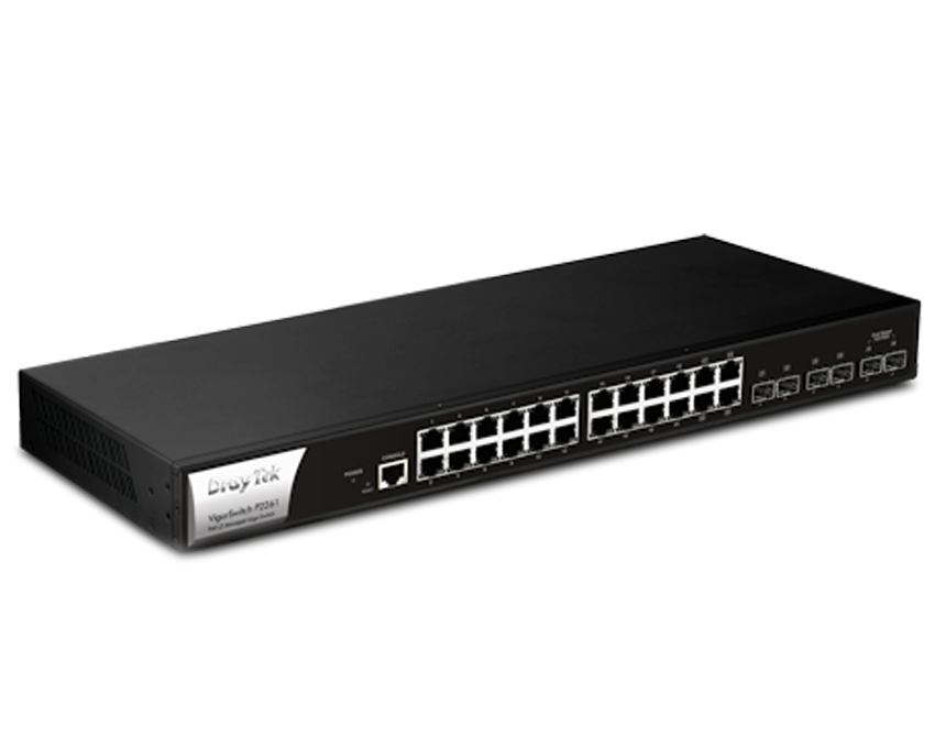 DrayTek VigorSwitch P2280 PoE Gigabit Switch