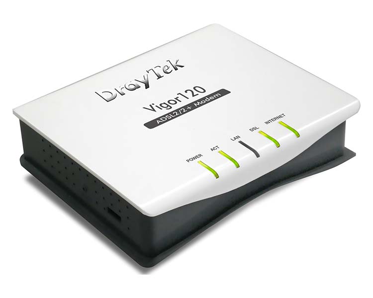 Draytek Vigor 120 ADSL2+ Ethernet Modem/Bridge