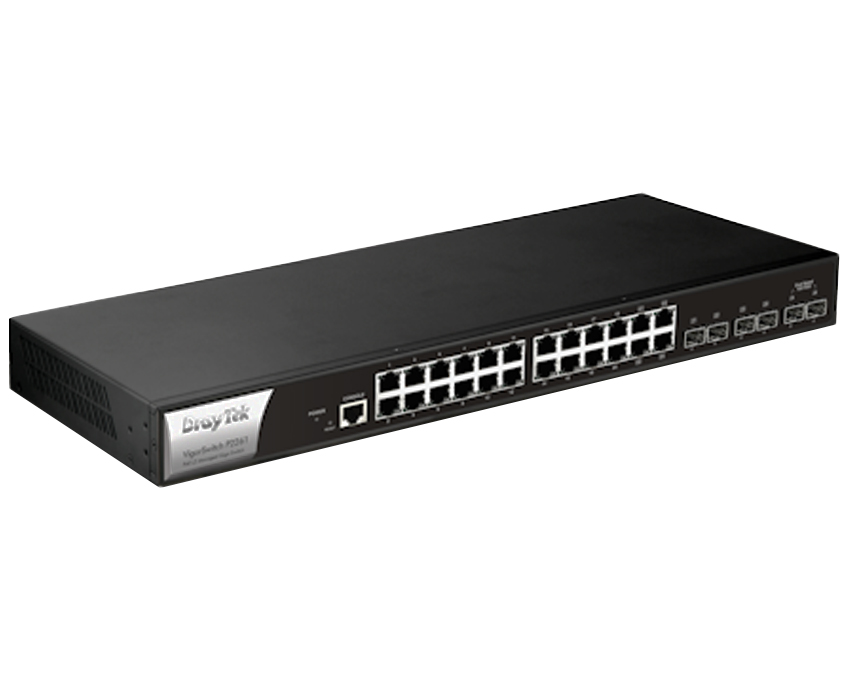 Draytek VigorSwitch G1280 Web Smart Gigabit Switch