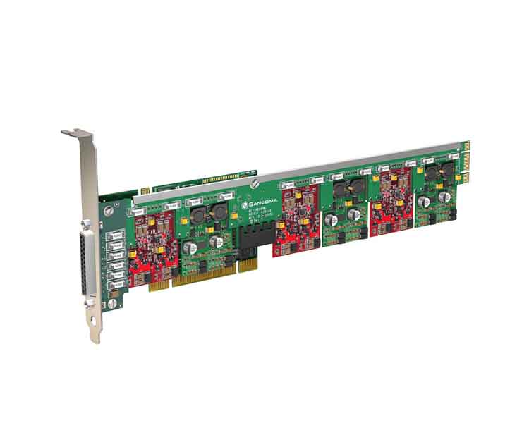 Sangoma A400 FXO FXS Analogue Card PCI + HW echo cancellation (A400 BRMD)