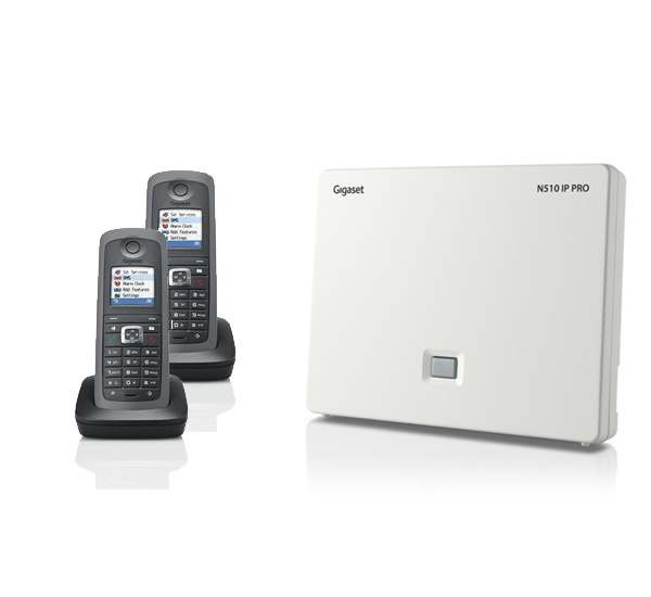 Gigaset N510IP PRO DECT Base Station & Gigaset Cordless R410H Two