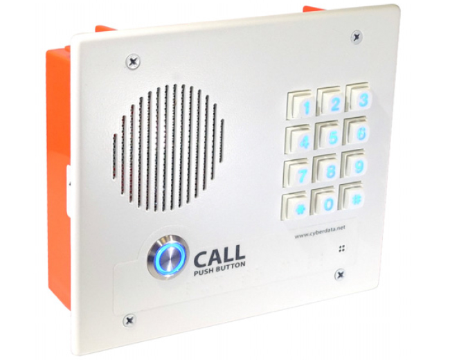 CyberData VoIP Intercom with Keypad - Flush Mounted (011123)