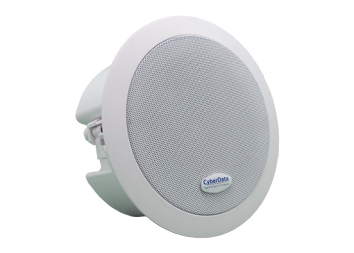 CyberData VoIP V2 Ceiling Speaker, Signal White (011099)