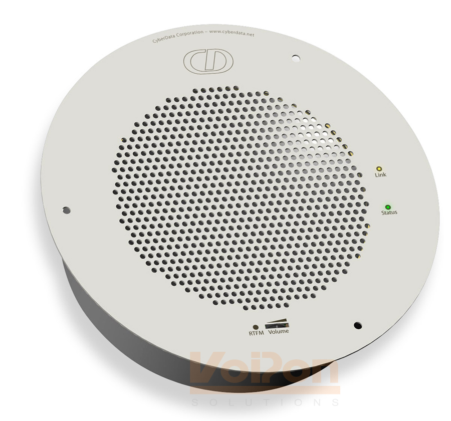 CyberData VoIP Ceiling Speaker V2 with Night Ringer (011098)