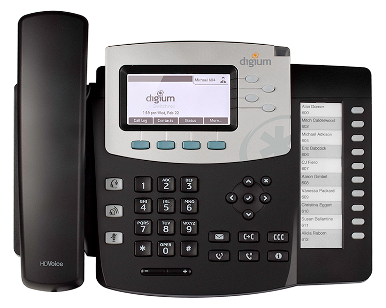 Digium D51 IP Phone with Icon keys