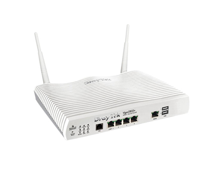 DrayTek DrayTek Vigor 2832 Triple-WAN ADSL2 Router with VPN & 3G/4G LTE Support no PSU 