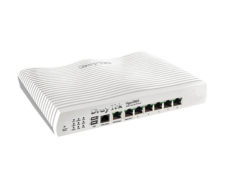 Draytek Vigor 2860n VDSL/ADSL Router/Firewalls & 6-port Gigabit switch with WiFi