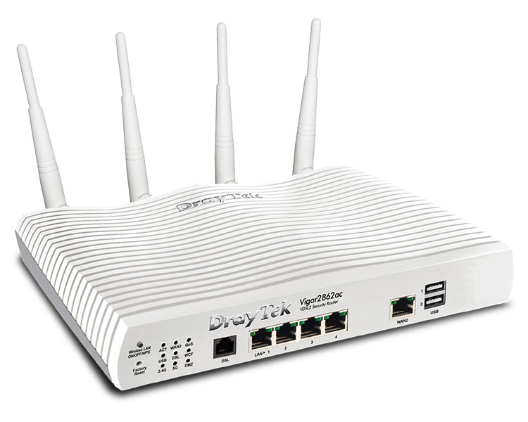 DrayTek Vigor 2862ac Router with 802.11ac Wireless