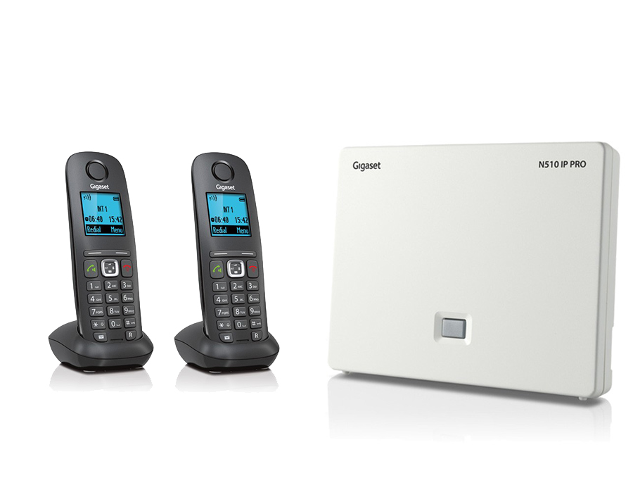 Gigaset N510IP Base Station and Gigaset A540H DECT Phone Bundle - Two Handsets