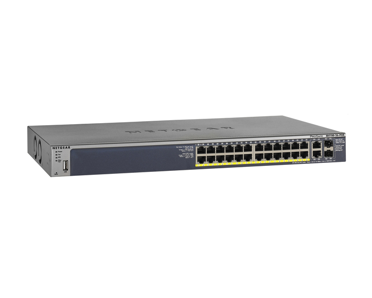 Netgear Prosafe M4100-26-POE 24 ports Fast Ethernet PoE 802.3af, Layer 2+ software package