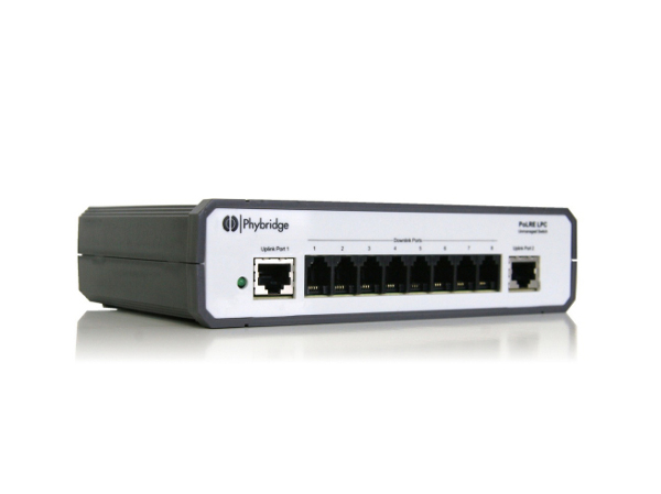 Phybridge PoLRE LPC Switch Bundle (8 port switch and 2 phylink adapters)