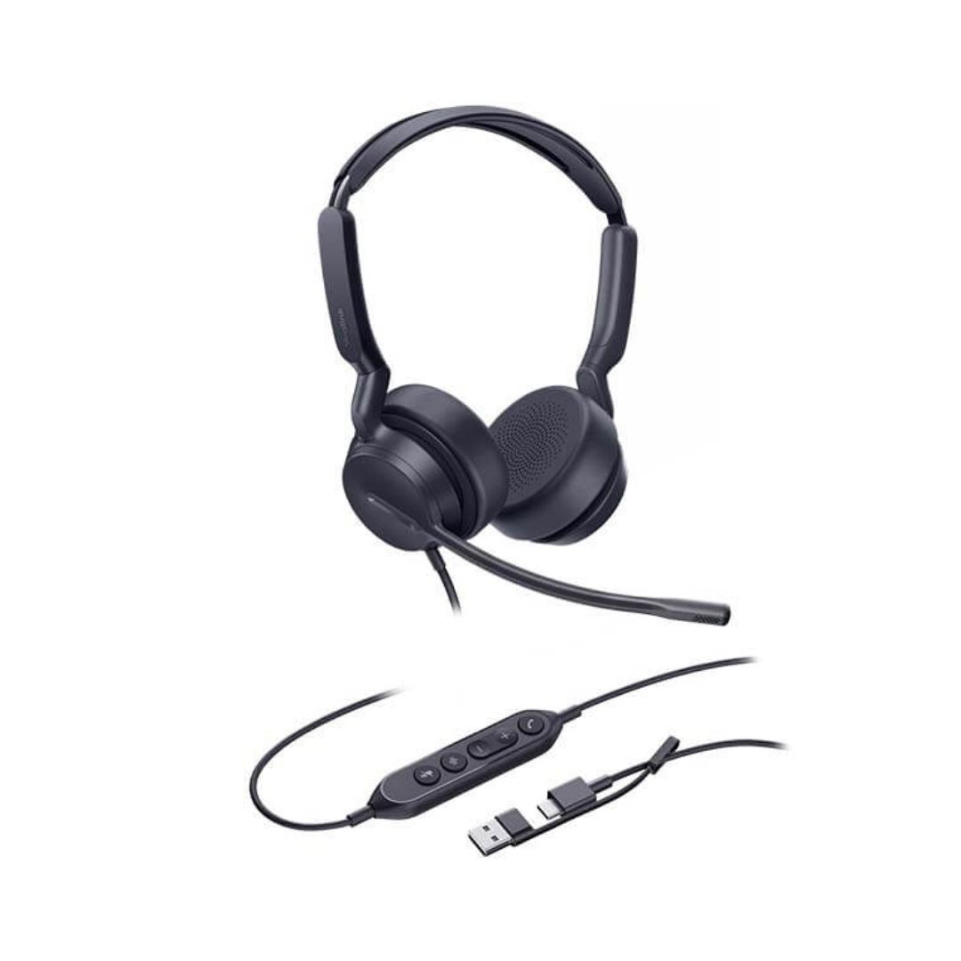 Yealink UH42 USB Wired Binaural Headset UC (UH42 Dual UC USB-C/A) Yealink UH42 USB Wired Binaural Headset UC (UH42 Dual UC USB-C/A)