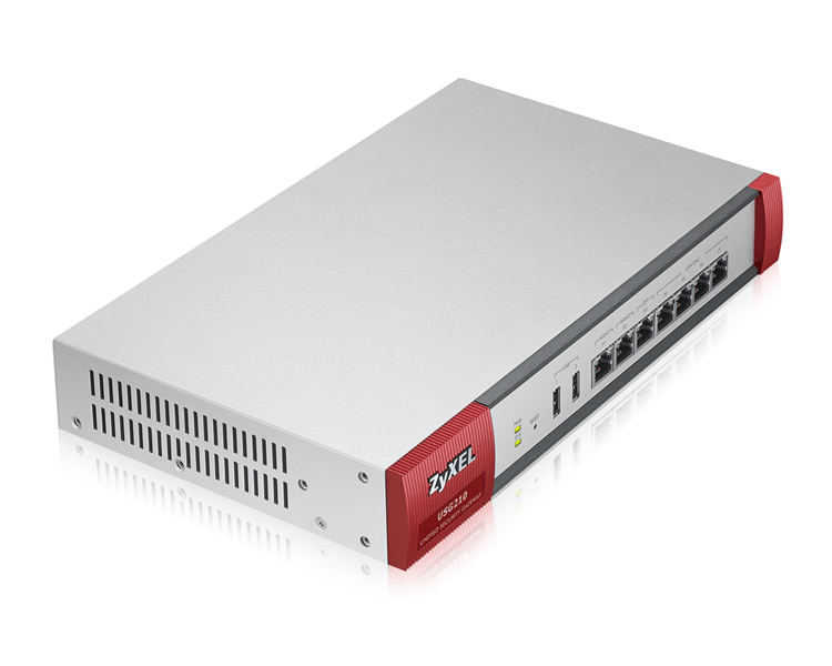 ZyXEL USG210 Firewall Appliance, 4x LAN/DMZ, 2x WAN, 1xOPT, UTM Bundle