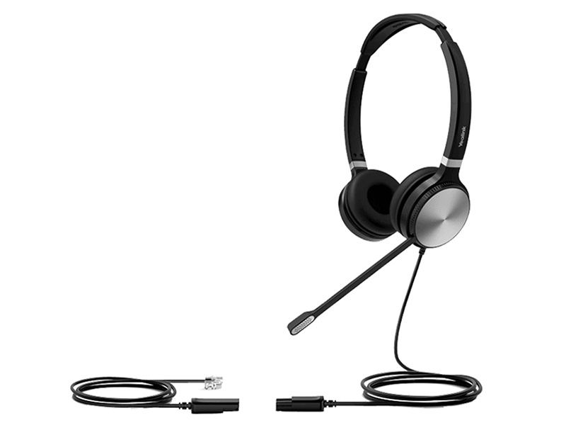 Yealink YHS36 Dual Wired Headset with QD to RJ Port