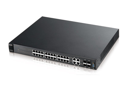 Zyxel ES3500-24HP 24-port FE L2 PoE Switch with GbE Uplink