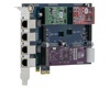 Digium AEX440E - 4 FXS PCI Express Card with Hardware Echo Cancellation (1AEX440EF)