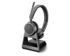 Plantronics Poly Voyager 4220 Office, 1-way Base, Standard Charge Cable Binaural Headset (212721-05)