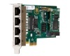 Digium Quad Span Digital T1/E1/J1/PRI PCI-Express x1 Card (1TE435BF) with Hardware Echo Cancellation (VPM128)