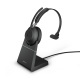 Jabra Evolve2 65 Link380a UC Mono Black Wireless Headset with Desk Stand (26599-889-989)